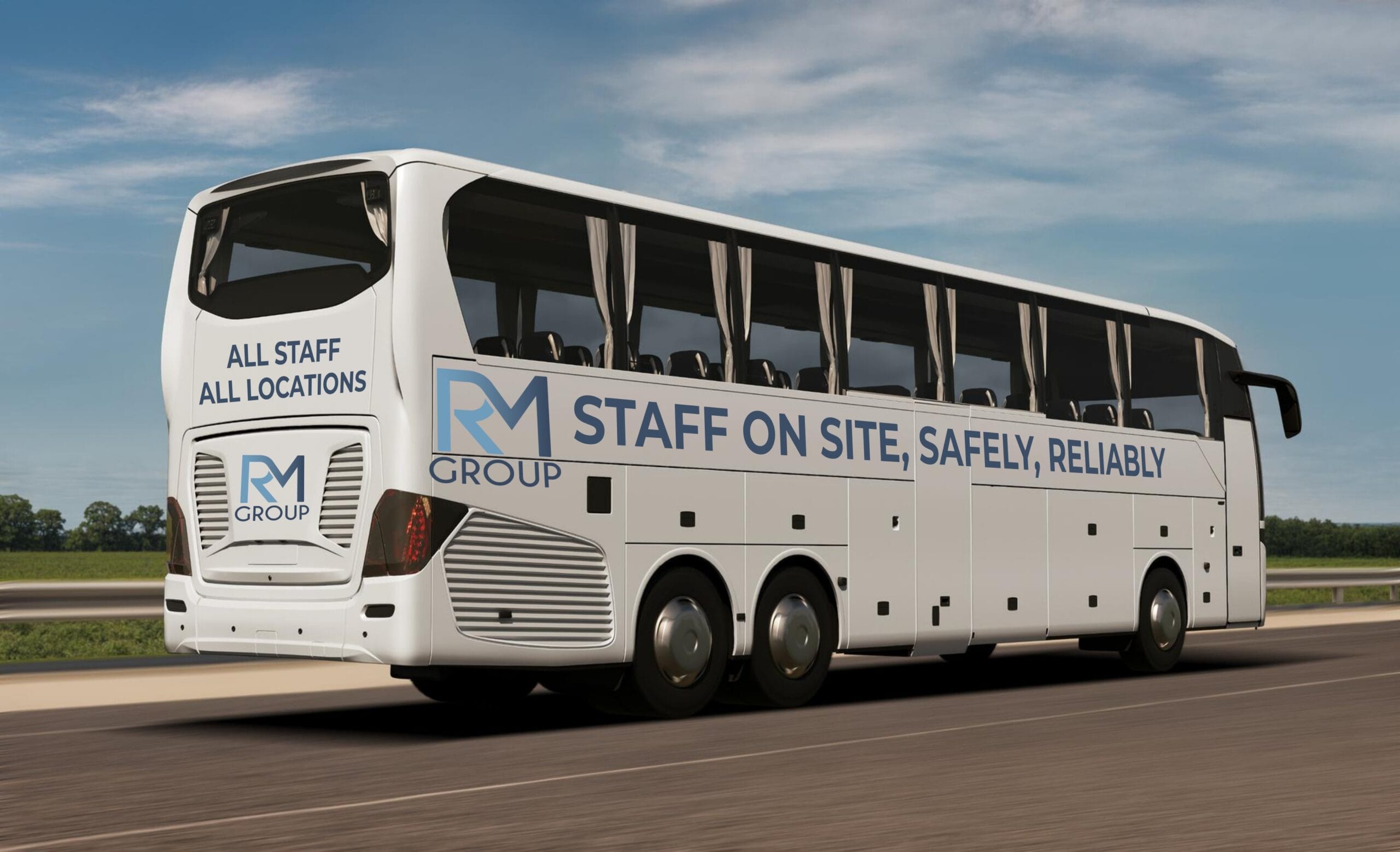 We’re excited to announce that we’ve officially entered the luxury staff transport game!Introducing the brand-new RM Group Staff Shuttle — now delivering our workers on site, safely, reliably… and in seriously comfortable air-conditioned luxury.